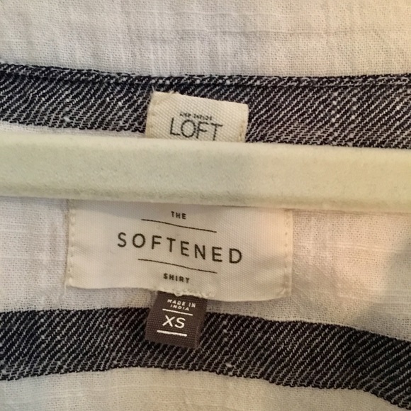 Loft | Long Sleeve Striped Blouse - Picture 2 of 4